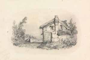 Hütte in einer Landschaft