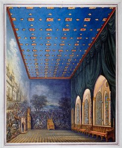 Vorgeschlagenes Schema zur Neugestaltung der Painted Chamber, Old Palace of Westminster, London von William Capon