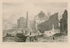 Ruinen von Winchester Place, Southwark, London von William Capon