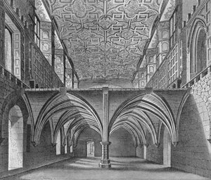Die Krypta des Nonnenklosters St. Helen, Bishopsgate, City of London, um 1819 1906