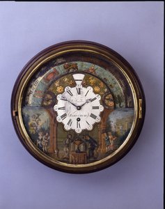 Zifferblattuhr, spätes 19. Jahrhundert, Zifferblatt ca. 1770