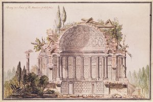 Architektonische Zeichnung für Mausoleum für Friedrich, Prinz von Wales (1707-51), ca. 1751 von William Chambers