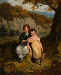 Porträt von Sir Thomas Moncrieffe Bt. und seiner Schwester als Kinder von William Charles Ross