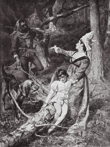 Margarete von Anjou trifft einen Räuber in Hexham von William Christian Symons
