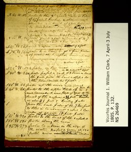 S. 40 W. 970 Stangen zu einem Fall und Neigung... von William Clark
