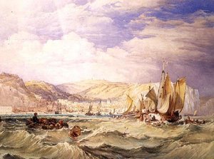 Fischerboote vor Hastings von Clarkson Frederick Stanfield