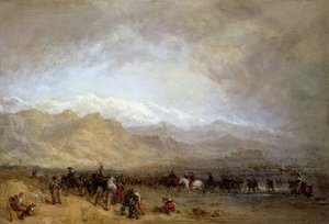 Französische Truppen durchqueren die Magra von William Clarkson Stanfield