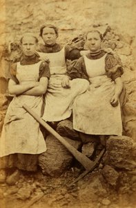 Arbeiter aus den Tredegar Eisenwerken, Wales von William Clayton
