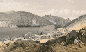 Balaklawa zeigt den Zustand der Kais und der Schiffe, Mai 1855 von William Crimea Simpson