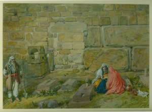 Zugemauerte Tür im Ostwall von Haram, nahe dem Goldenen Tor, 1872 von William Crimea Simpson
