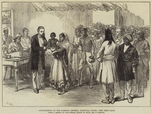 Ambulanzpatienten im Sassoon General Hospital, Poona von William Crimea Simpson