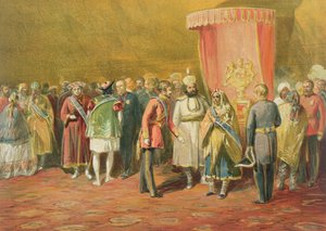 Die erste Investitur des Sterns von Indien, 1863 von William Crimea Simpson