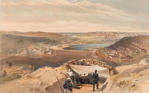 Die Stadtbatterien oder inneren Befestigungen von Sewastopol von der fortgeschrittenen Parallele von Chapmans Angriff, 23. Juni 1855