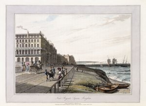 In der Nähe des Regents Square, Brighton, ca. 1814-1825 von William Daniell