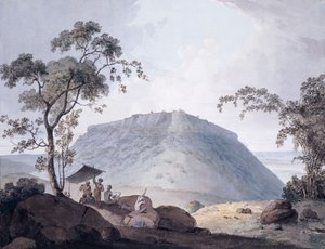 Die Südostansicht von Bijaigarh, Uttar Pradesh, ca. 1790 von William Daniell