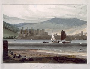 Ansicht von Conway Castle, Caernarvonshire, aus 