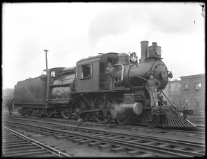 Erie Railroad Lokomotive, Seitenansicht, ca. 1911-12