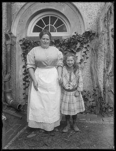 Der Hausmeister des Washington Irving House in Irvington-on-Hudson, ca. 1913