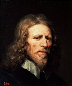 Porträt von Abraham van der Doort, vor 1640 von William Dobson
