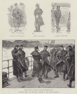 Skizzen unter den revoltierten Kleinbauern auf den Lewis, Hebriden von William Douglas Almond