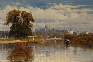 Ein Blick auf Windsor von der Themse