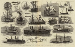 HMS Imperieuse und einige der neuesten Schiffstypen der britischen Marine von William Edward Atkins