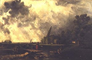 Szene am Ufer des Medway - Ein stürmischer Tag