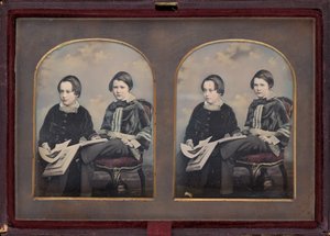 Porträt von zwei Jungen, 1850er