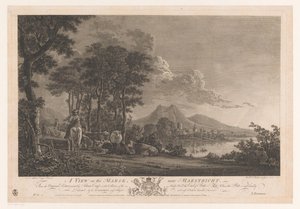 Ansicht der Maas bei Maastricht von William Elliot