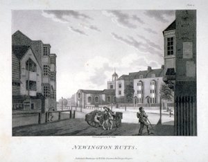 Newington Butts, Southwark, London, 1792
