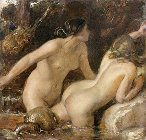 Nymphen mit einem Seeungeheuer von William Etty