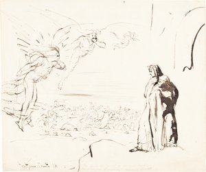 Szene aus dem Inferno (Gesang IX) von William Etty