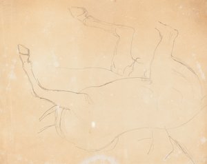 Studie eines Pferdes [verso] von William Etty