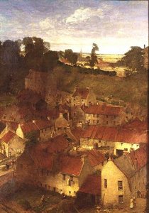 Das Dorf Water of Leith von einem Fenster in der Rothesay Terrace von William Fettes Douglas