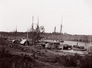 Broadway Landing, Appomattox River von William Frank Browne