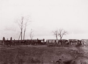 Fort Brady, Virginia, nahe Dutch Gap, 1865 von William Frank Browne