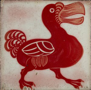 Fliese mit Dodo, 1882-1888