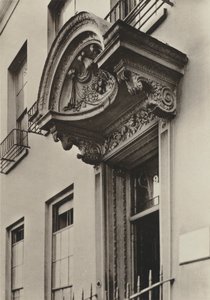Tür, Grosvenor Road 9, London (s/w Foto)