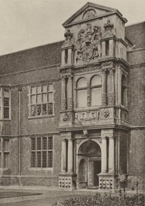 Türöffnung, Nordflügel, Cobham Hall, Kent von William Galsworthy Davie