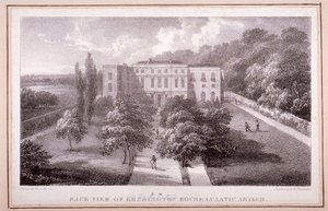 Ansicht des Kensington House Lunatic Asylum, um 1830 von William Gauci
