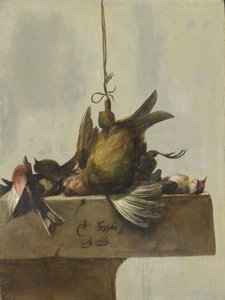 Stillleben mit Vögeln von William Gowe Ferguson