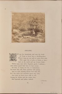 [Ein Junge mit Angelrute und Fischkorb, England] von William Grundy