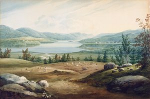 Hudson River bei West Point, New York, 1820 von William Guy Wall