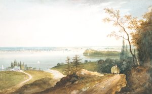New York von Weehawk, ca. 1820-23 von William Guy Wall