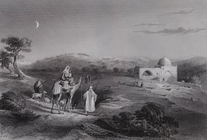 Rachels Grab, nahe Bethlehem von William H. Bartlett