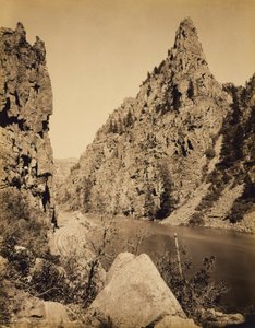 Currecanti Needle, Schwarzer Canyon des Gunnison von William H. Jackson