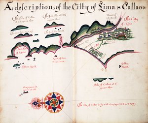 Karte von Lima und Callao von William Hack
