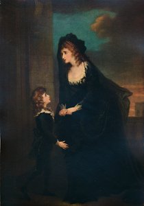 Mrs. Siddons und ihr Sohn in der Tragödie von Isabella, 1784, 1935