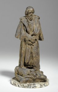 Maquette für Alfred, Lord Tennyson, sitzend am Trinity College, Cambridge, ca. 1909 von William Hamo Thornycroft