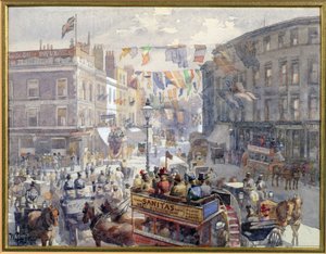 Das Jubiläum, Kensington High Street, London, 1901 von William Harding Collingwood Smith